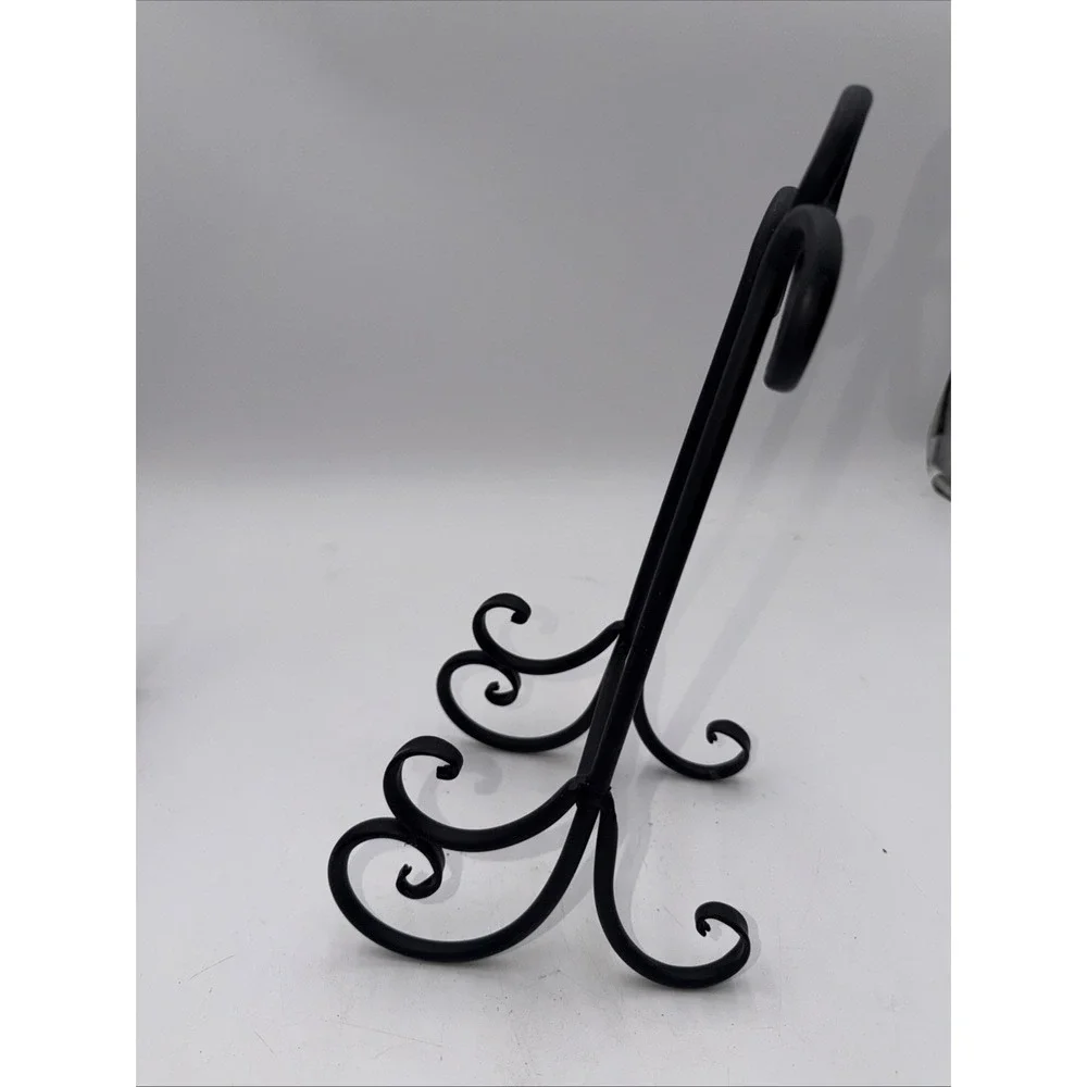 Heavy Duty Wrought Iron Sign Stand Art & Presentation Easel Book/Plate 13